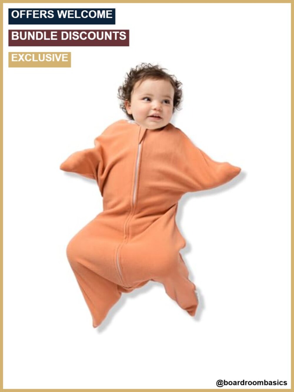 Fleece Transition Swaddle Wearable Blanket Arms-Out Baby Sleep 0.8 TOG